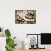 De Schepping van Adam | Michelangelo | Poster (Thuiskantoor)