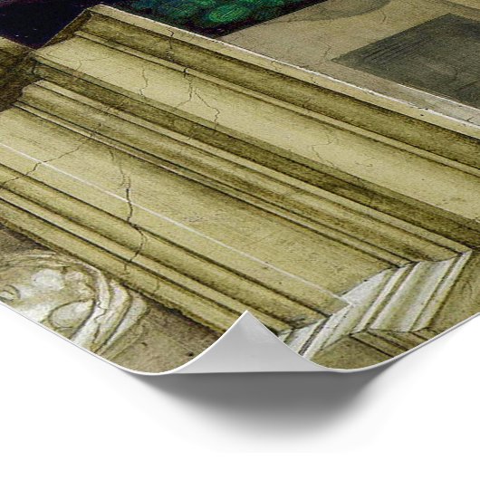 De schepping van Adam | Michelangelo | Poster (Hoek)