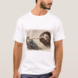 De Schepping van Adam - T-shirt met een moderne tw