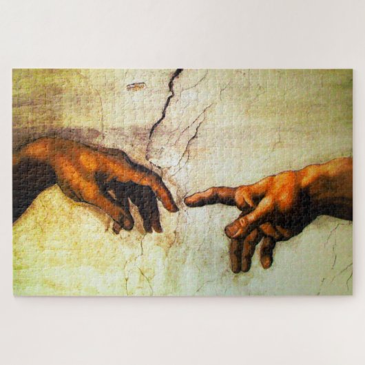 De Schepping van Adam -Vaticaan Rome Legpuzzel (Horizontaal)