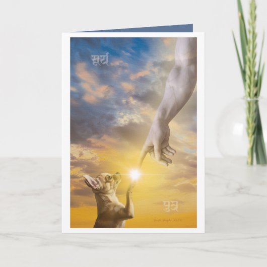 De Schepping van Chihuahua - God maakte Chihuahuas Kaart (Voorkant)