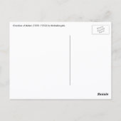 De Schepping van de Mens door Michelangelo (Schepp Briefkaart (Achterkant)