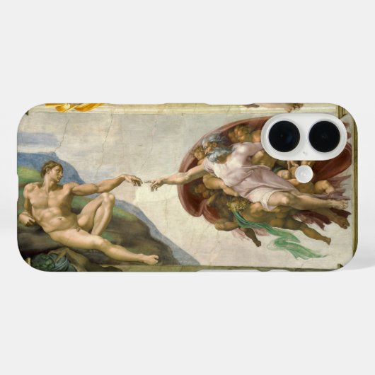 De Schepping van de Mens door Michelangelo (Schepp Case-Mate iPhone Case (Achterkant (horizontaal))