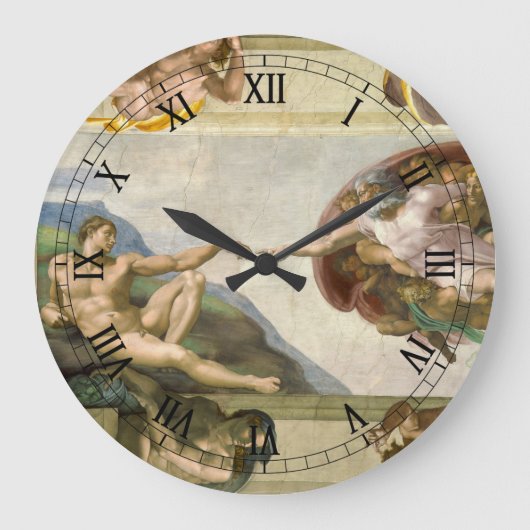 De Schepping van de Mens door Michelangelo (Schepp Grote Klok (Voorkant)