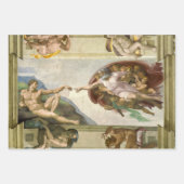 De Schepping van de Mens door Michelangelo (Schepp Inpakpapier Vel (Voorkant 2)