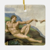 De Schepping van de Mens door Michelangelo (Schepp Keramisch Ornament (Voorkant)