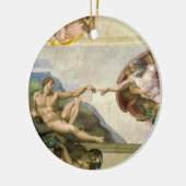 De Schepping van de Mens door Michelangelo (Schepp Keramisch Ornament (Links)