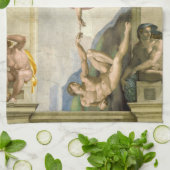 De Schepping van de Mens door Michelangelo (Schepp Theedoek (Gevouwen)
