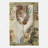 De Schepping van de Mens door Michelangelo (Schepp Theedoek (Verticaal)