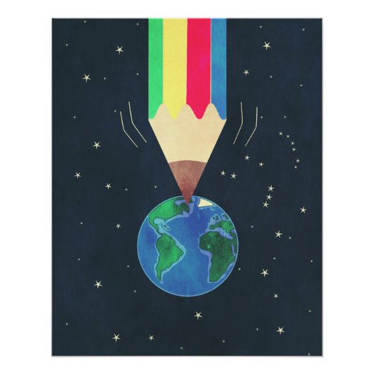 De schepping van de wereld perfect poster (Voorkant)