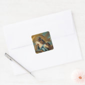 De schepping van de wereld vierkante sticker (Envelop)