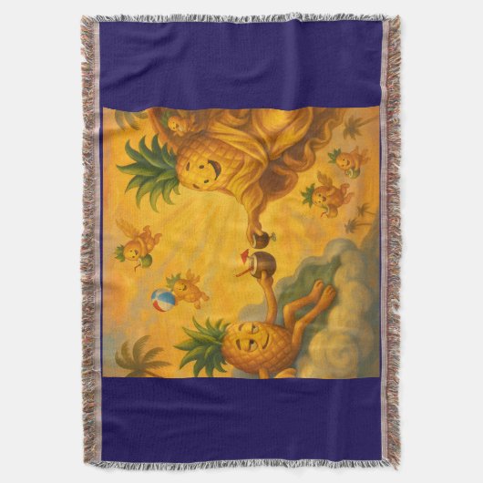 De schepping van Pine Adam - Pineapple Empire Deken (Voorkant Verticaal)