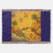 De schepping van Pine Adam - Pineapple Empire Deken (Voorkant)