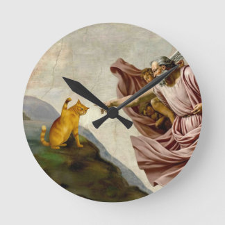 De Schepping van Purrfectie Ronde Klok