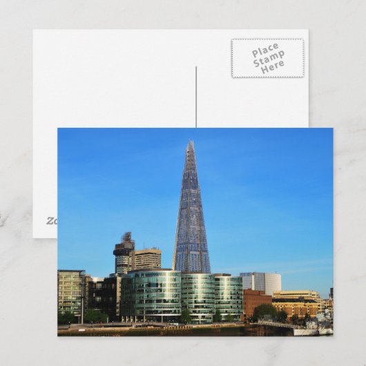 De scherf van Glas in Londen Briefkaart (Voorkant / Achterkant)