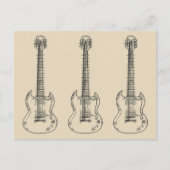 De Schets van de gitaar Briefkaart (Voorkant)