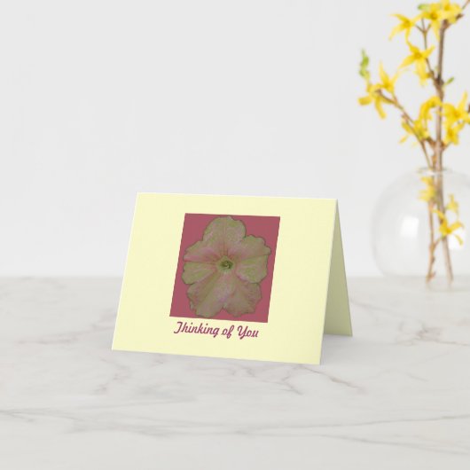 De Schets van de petunia Kaart (Gele Bloem)