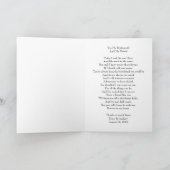 De Schets van het bruidsmeisje, dankt u Bedankkaart (Binnen)