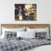 De schetsers door John Singer Sargent Canvas Afdruk (Insitu (Slaapkamer))