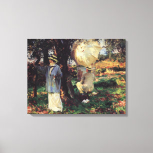 De schetsers door John Singer Sargent Canvas Afdruk