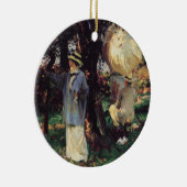 De schetsers door John Singer Sargent Keramisch Ornament (Rechts)