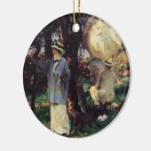 De schetsers door John Singer Sargent Keramisch Ornament (Links)