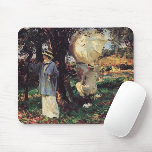 De schetsers door John Singer Sargent Muismat (Met muis)