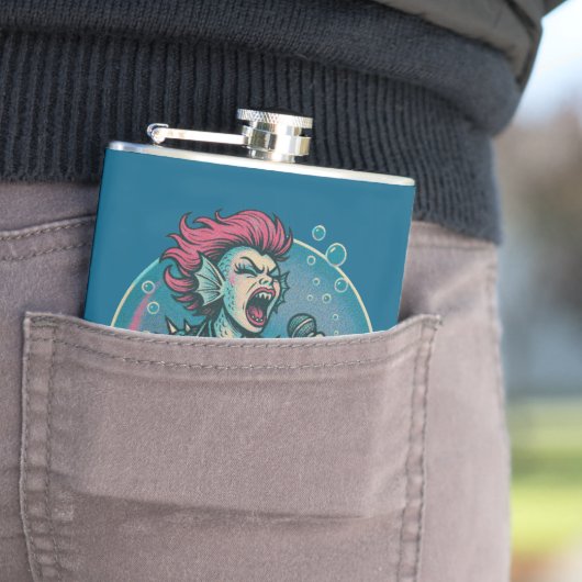 De Schetterende Siren Heupfles (Voorbeeld)