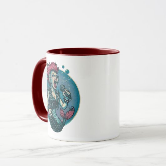 De Schetterende Siren Mok (Voorkant links)