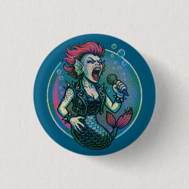 De Schetterende Siren Ronde Button 3,2 Cm