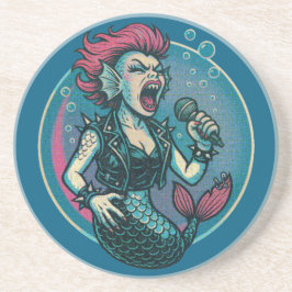 De Schetterende Siren Zandsteen Onderzetter