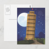 De scheve toren van Pisa Briefkaart (Voorkant / Achterkant)