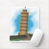 De scheve toren van Pisa Muismat (Met muis)