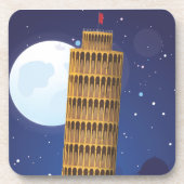 De scheve toren van Pisa Onderzetter (Voorkant)
