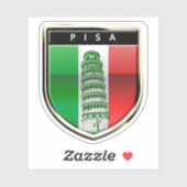 De scheve toren van Pisa Sticker (Vel)