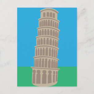De Scheve Toren van Pisa uit Italië Briefkaart