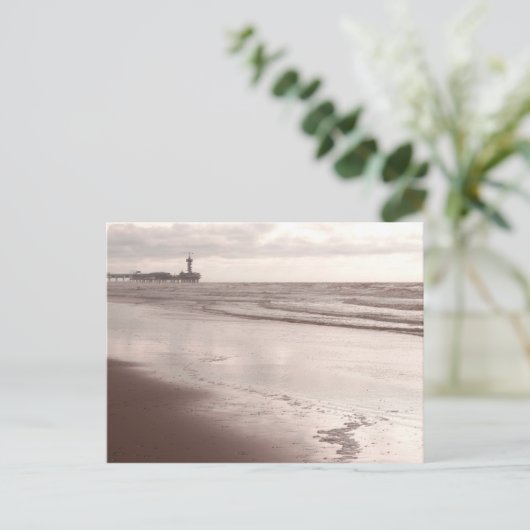 De Scheveningse Dier in de schemering Briefkaart (Staand voorkant)