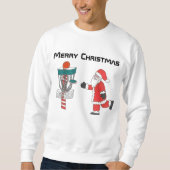 De schijf is een lelijk kerstshirt met de golfstok trui (Voorkant)