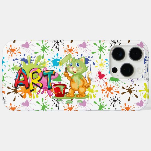 De schilder Case-Mate iPhone case (Achterkant (horizontaal))