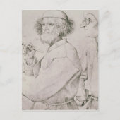 De schilder en de Kunst Lover Briefkaart (Voorkant)