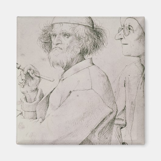 De schilder en de Kunst Lover Magneet (Voorkant)