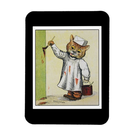 De schilder, geïllustreerd door Louis Wain Magneet (Verticaal)