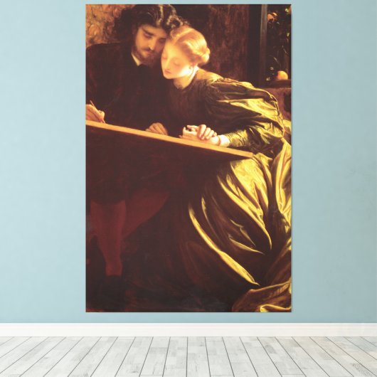 De schilder huwelijksreis Fredric Leighton Fine Ar Canvas Afdruk (Insitu (Houten vloer))