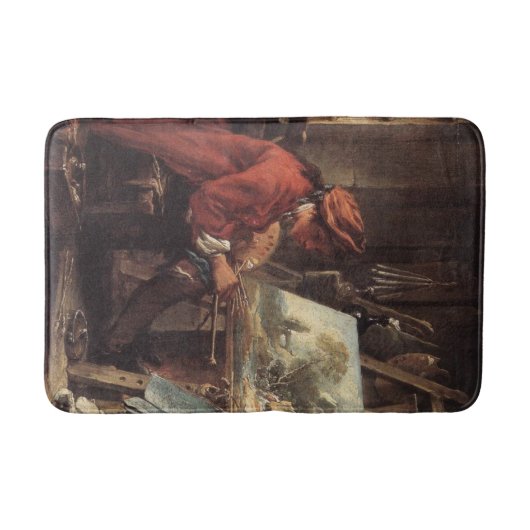 De schilder in zijn atelier (door François Boucher Badmat (Voorkant)