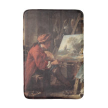 De schilder in zijn atelier (door François Boucher