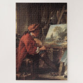 De schilder in zijn atelier (door François Boucher Legpuzzel (Verticaal)