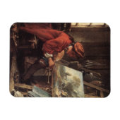 De schilder in zijn atelier (door François Boucher Magneet (Horizontaal)