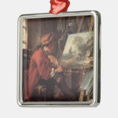 De schilder in zijn atelier (door François Boucher Metalen Ornament (Links)