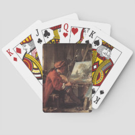 De schilder in zijn atelier (door François Boucher Pokerkaarten