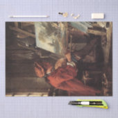 De schilder in zijn atelier (door François Boucher Tissuepapier (Craft)